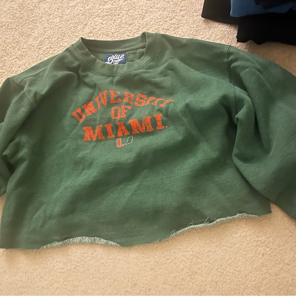 Cropped UMiami sweatshirt